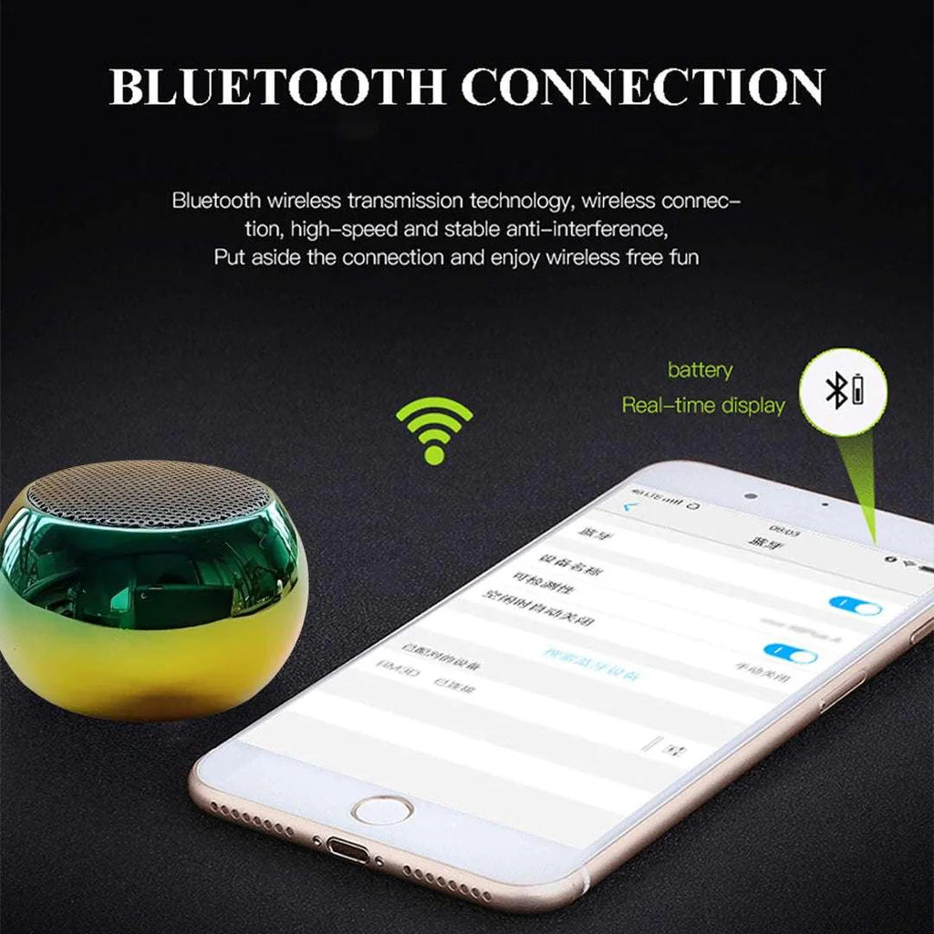 Mini Bluetooth Speaker – 360° Crystal Clear Sound & Deep Bass
